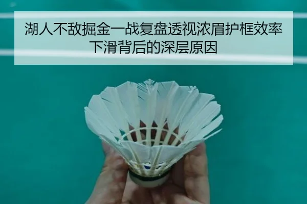 湖人不敌掘金一战复盘透视浓眉护框效率下滑背后的深层原因